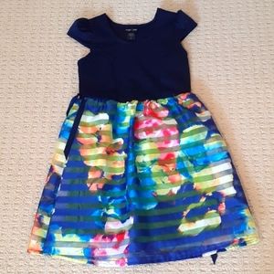 Navy flower dress